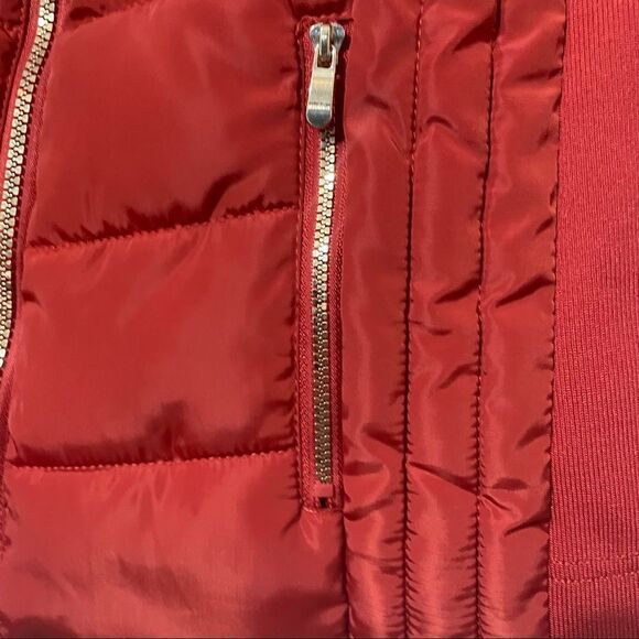 CI Sono Los Angeles Burnt Orange Quilted Puffer Jacket Size Small - Picture 12 of 12